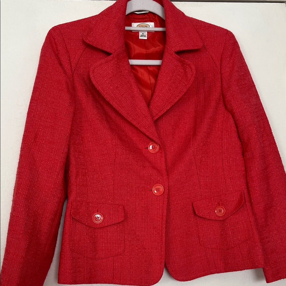 Talbots Coral Women's Blazer Jacket - Textured Tailored Fit